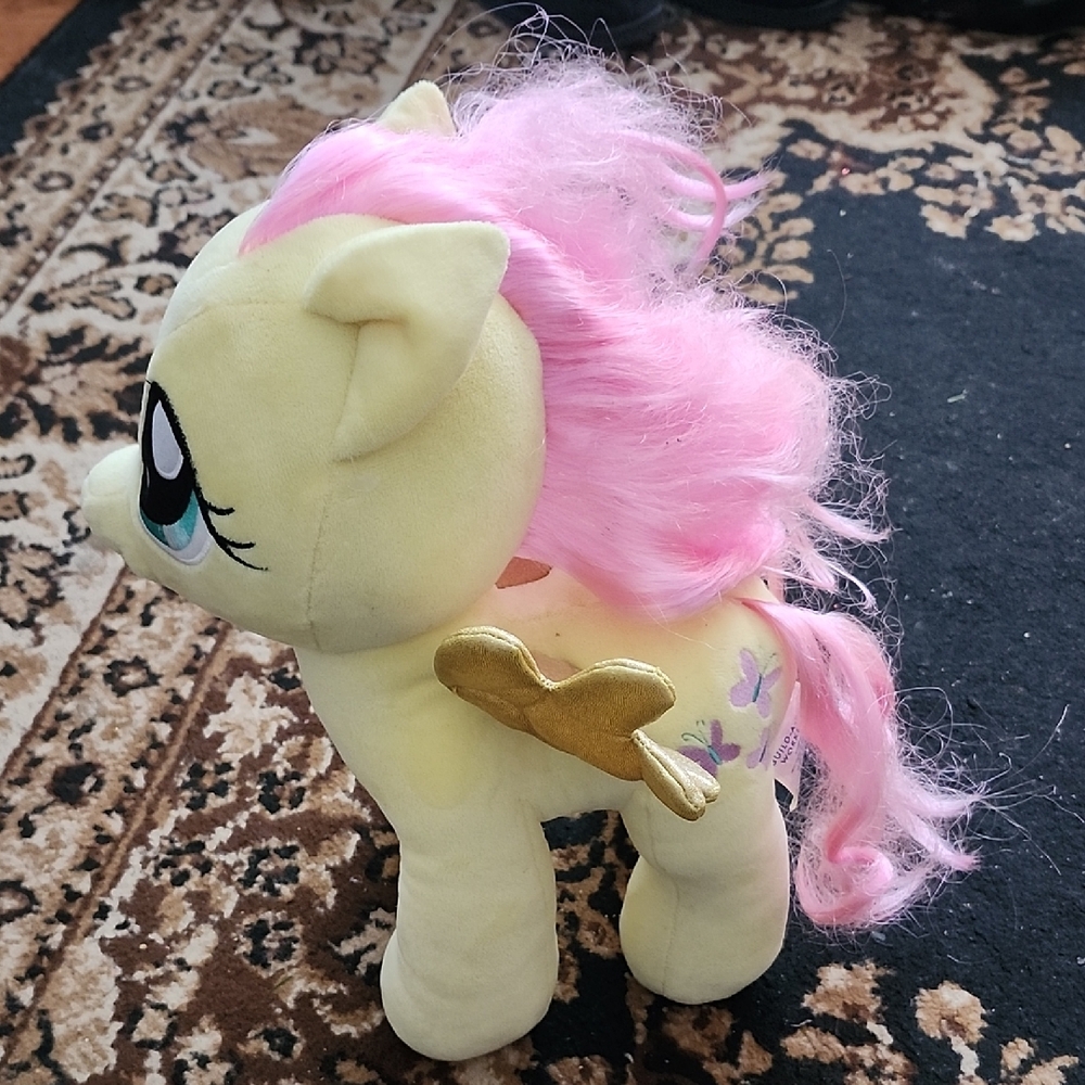 Build A Bear Workshop Yellow Plush My Little Pony with Pink Mane